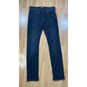 PAIGE Federal Black Jeans (Women’s 28" Waist) • Slim / Straight • Anthropologie